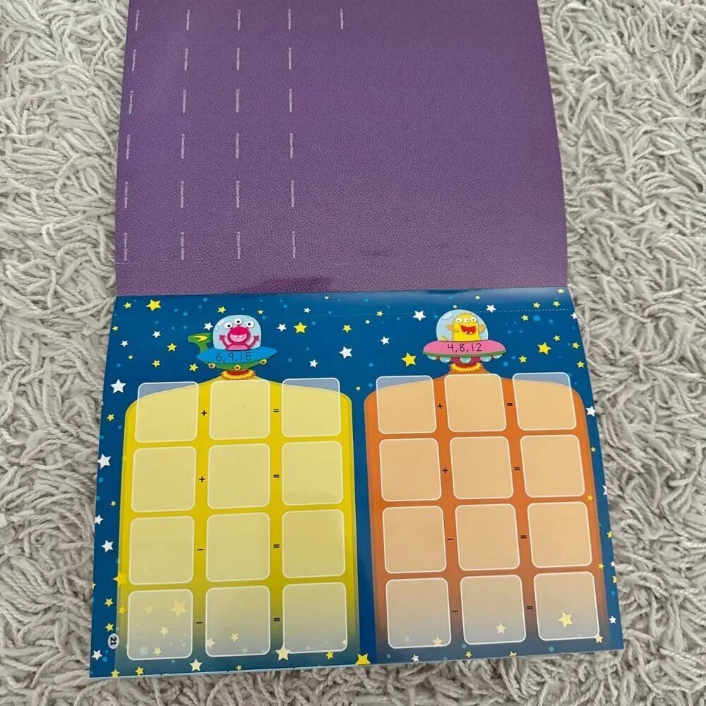 NWOT!  Carson Dellosa Math Education Dry Erase Books - SET OF 5 - Grade 1-5